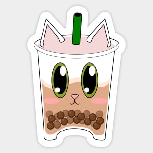 Boba-Cat Sticker